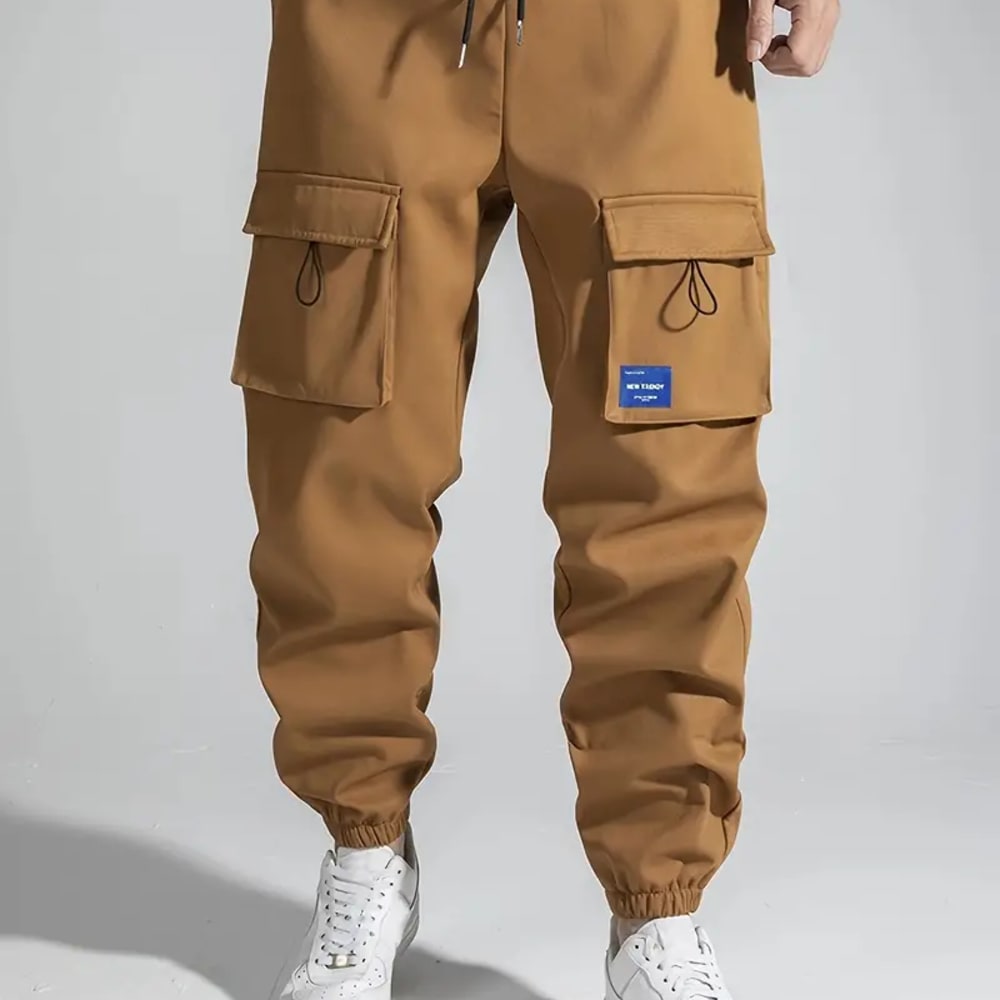 Men Stylish Comfy Solid Joggers With Pockets